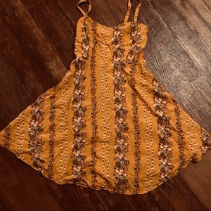 NWWT mustard yellow sun dress